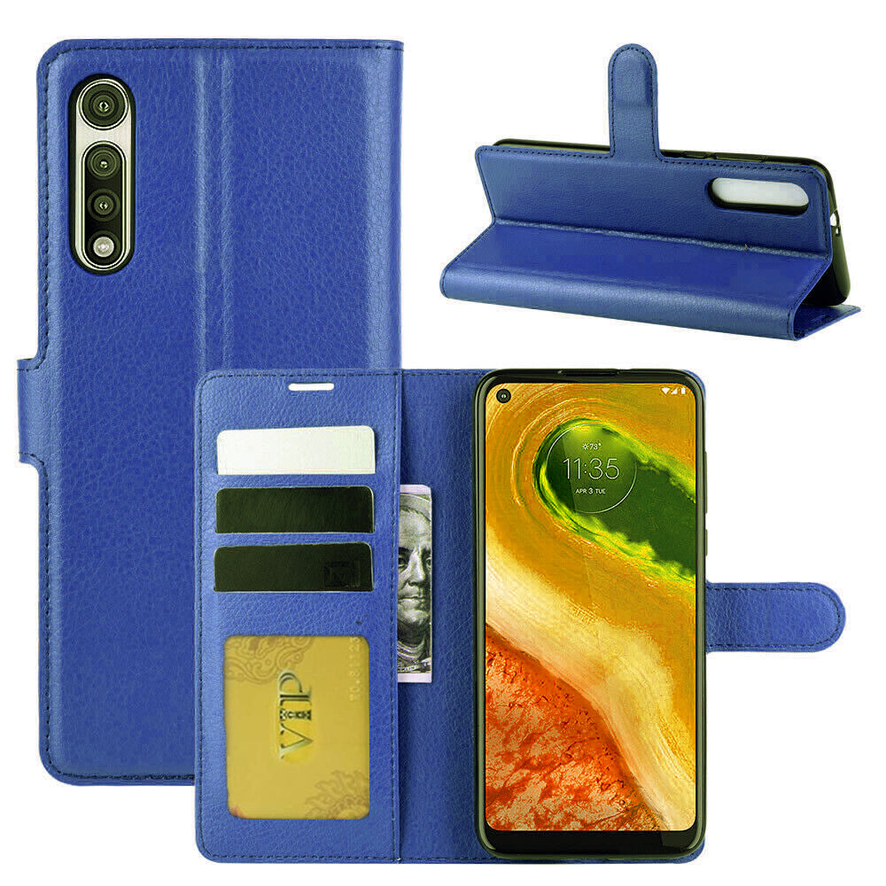 Leather Folio Wallet Case for Motorola Moto G Fast Leather Folio Wallet Case for Motorola Moto G Fast